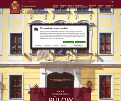 Buelow-Residenz.com(Hotel Bülow Residenz Dresden) Screenshot