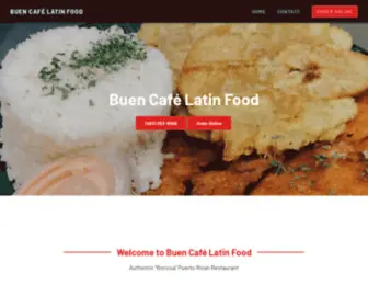 Buencafelatinfood.com(Buen Café Latin Food) Screenshot