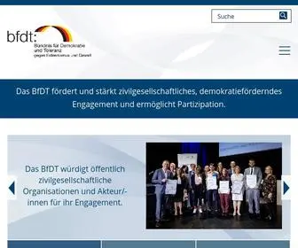 Buendnis-Toleranz.de(Seite des Bündnisses für Demokratie und Toleranz) Screenshot