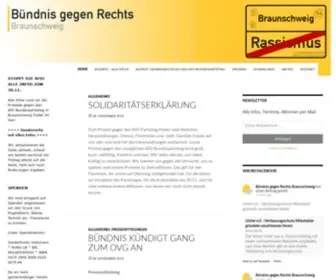 Buendnisgegenrechts.net(Bündnis gegen Rechts) Screenshot