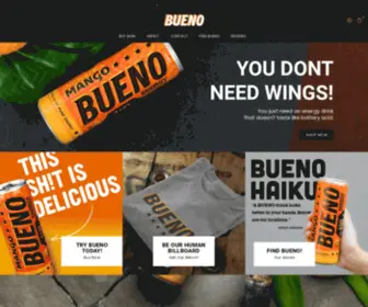 Buenoenergydrink.com(Bueno Energy Drink) Screenshot