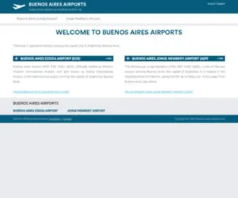 Buenos-Aires-Airport.com(Site dedicated to Buenos Aires Airports. All the information you need about the airport) Screenshot