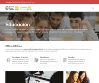 Buenosaires.edu.ar(Educación) Screenshot