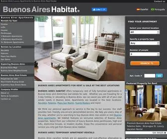 Buenosaireshabitat.com(Buenos Aires Apartments & Lofts for Rent) Screenshot