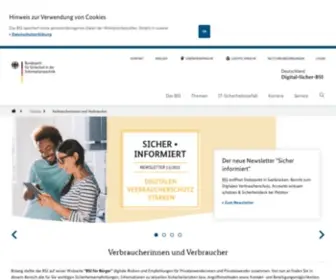 Buerger-Cert.de(Verbraucherinnen und Verbraucher) Screenshot