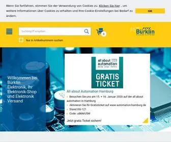 Buerklin.com(Bürklin Elektronik) Screenshot