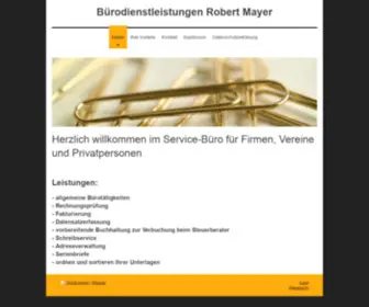 Buero-Mayer.de(Bürodienstleistungen) Screenshot