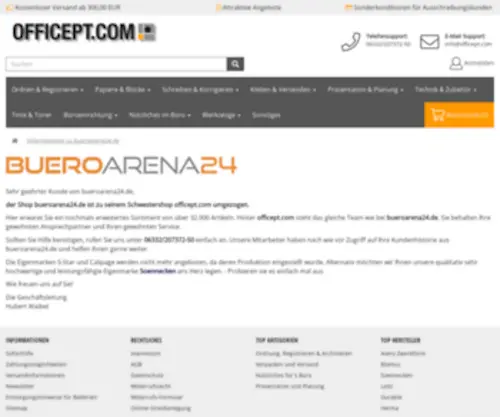 Bueroarena24.de(Bürobedarf) Screenshot