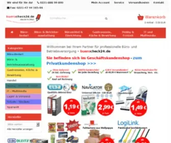 Buerocheck24.de(Büromaterial & Bürobedarf günstig online) Screenshot