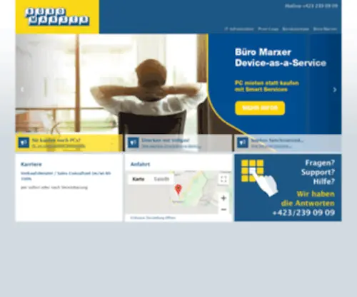 Bueromarxer.com(Büro Marxer) Screenshot