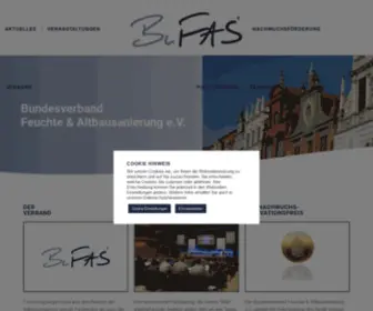 Bufas-EV.de(Bundesverband Feuchte und Altbausanierung e.V) Screenshot