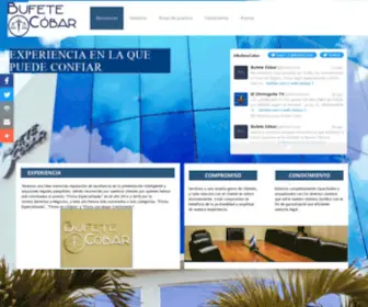 Bufetecobar.com(Bufete Cobar) Screenshot