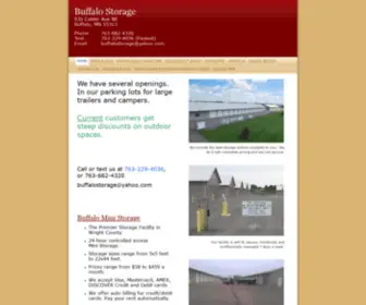 Buffalo-Mini-Storage.com(Buffalo Storage) Screenshot