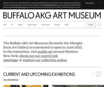 Buffaloakg.org(The Albright) Screenshot