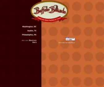Buffalobilliards.com(Buffalo Billiards) Screenshot