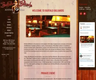 Buffalobilliardsaustin.com(Buffalo Billiards) Screenshot