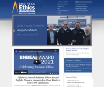 Buffalobusinessethics.org(Buffalo Niagara Business Ethics Association) Screenshot