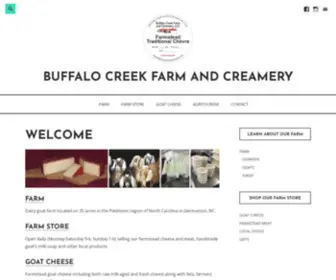 Buffalocreekfarmandcreamery.com(Buffalo Creek Farm and Creamery) Screenshot