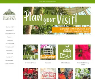 Buffalogardens.com(Visit the Buffalo and Erie County Botanical Gardens) Screenshot