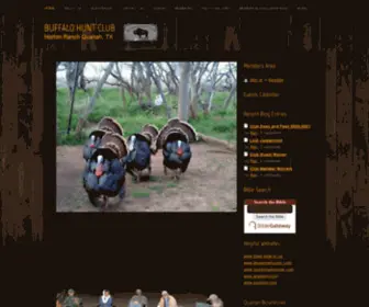 Buffalohuntclub.org(BUFFALO HUNT CLUB) Screenshot