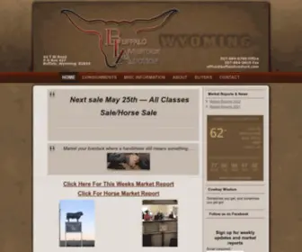 Buffalolivestock.com(Buffalo Livestock Auction Buffalo Wyoming) Screenshot