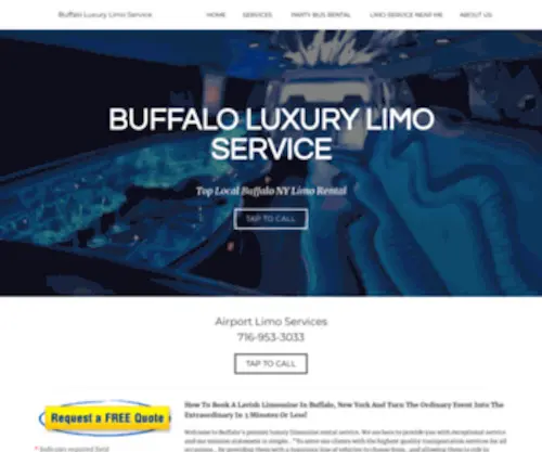 Buffaloluxurylimo.com(BUFFALO LUXURY LIMO SERVICE) Screenshot