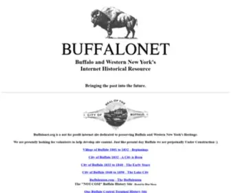 Buffalonet.org(History of Buffalo) Screenshot