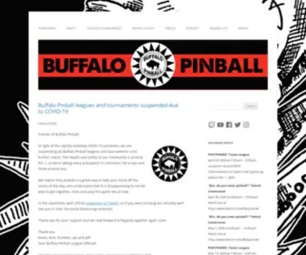 Buffalopinball.com(Buffalo Pinball) Screenshot