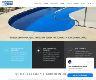 Buffaloreflectionpools.com(Inground Pool Builder) Screenshot