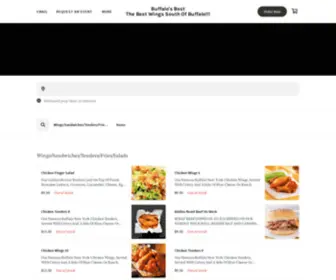 Buffalosbestnky.com(The Best Wings South Of Buffalo) Screenshot