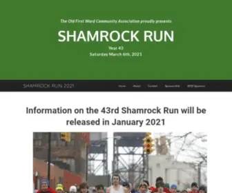 Buffaloshamrockrun.com(SHAMROCK RUNHome) Screenshot