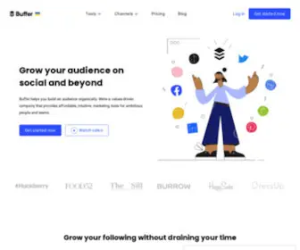Buffer.com(All-you-need social media toolkit for small businesses) Screenshot