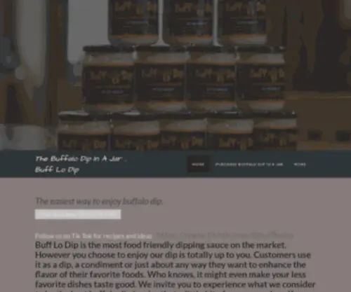 Bufflodip.com(Buffalo sauce) Screenshot