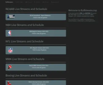Buffstreams.top(NBA) Screenshot