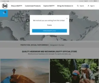 Buffwear.com(Discover the accessories for Sports and Life by Original BUFF®) Screenshot