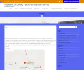 Bufhs.ac.ug(Pursuing Excellence) Screenshot