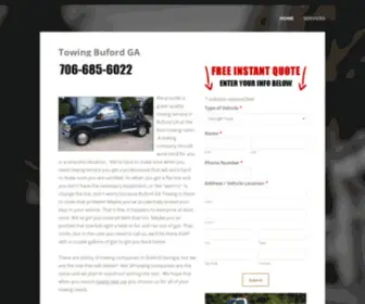 Bufordgatowing.com(Towing Company Buford GA) Screenshot