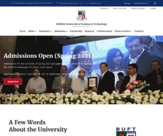 Buft.edu.bd(Bgmea university of fashion & technology) Screenshot