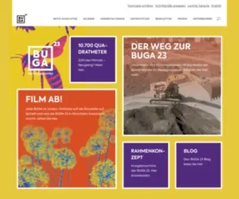 Buga23.de(Die BUGA 23 in Mannheim hat ein klares Ziel) Screenshot