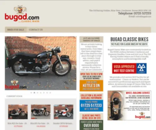 Bugad.com(Classic Motorcycles for Sale) Screenshot