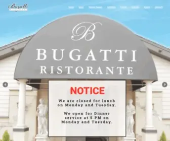 Bugattis.net(Landmark Italian Eatery) Screenshot