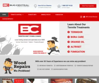 Bugcentral.com(Bug Central Termite Control) Screenshot