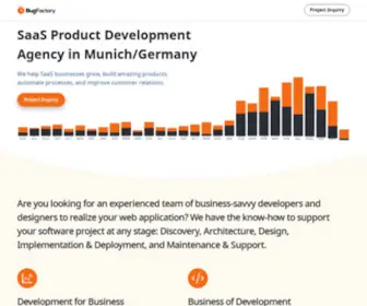 Bugfactory.io(SaaS Product Development Agency in Munich/Germany) Screenshot