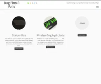 Bugfins.com(Bug Fins & Foils) Screenshot