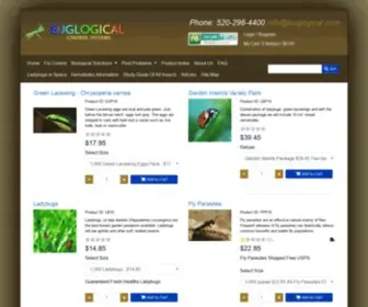 Buglogical.com(Buglogical natural organic gardener's reference catalog) Screenshot