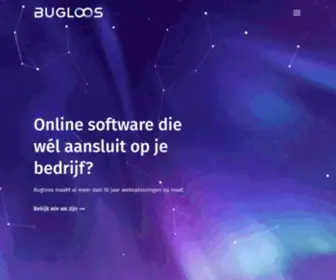 Bugloos.nl(Een webontwikkelingsbureau gespecialiseerd in webapplicaties) Screenshot