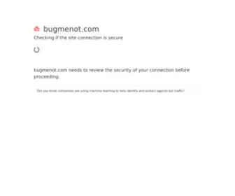 Bugmenot.com(Share logins) Screenshot