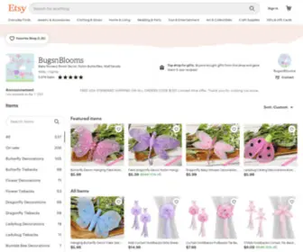 Bugs-N-Blooms.com(Butterfly Decorations) Screenshot