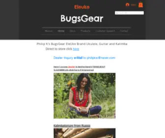 Bugsgear.com(BugsGear acoustic Ukulele and guitars) Screenshot