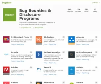 Bugsheet.com(Bug bounty) Screenshot